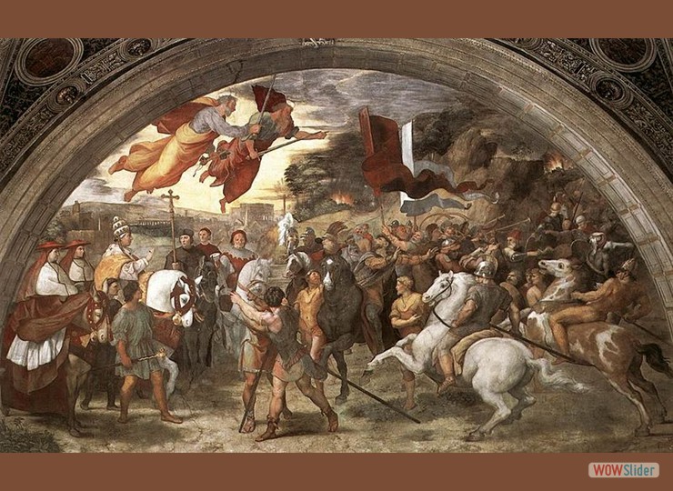 El encuentro de San Le�n Magno y Atila - Rafael Sancio