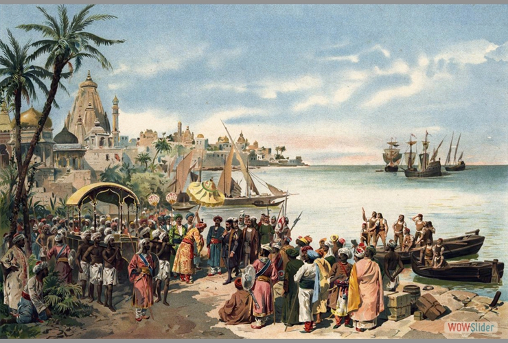 Vasco de Gama llega a calcuta