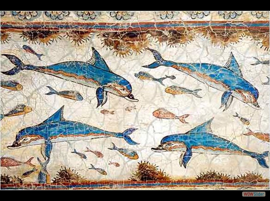 fresco de los delfines - Cnosos