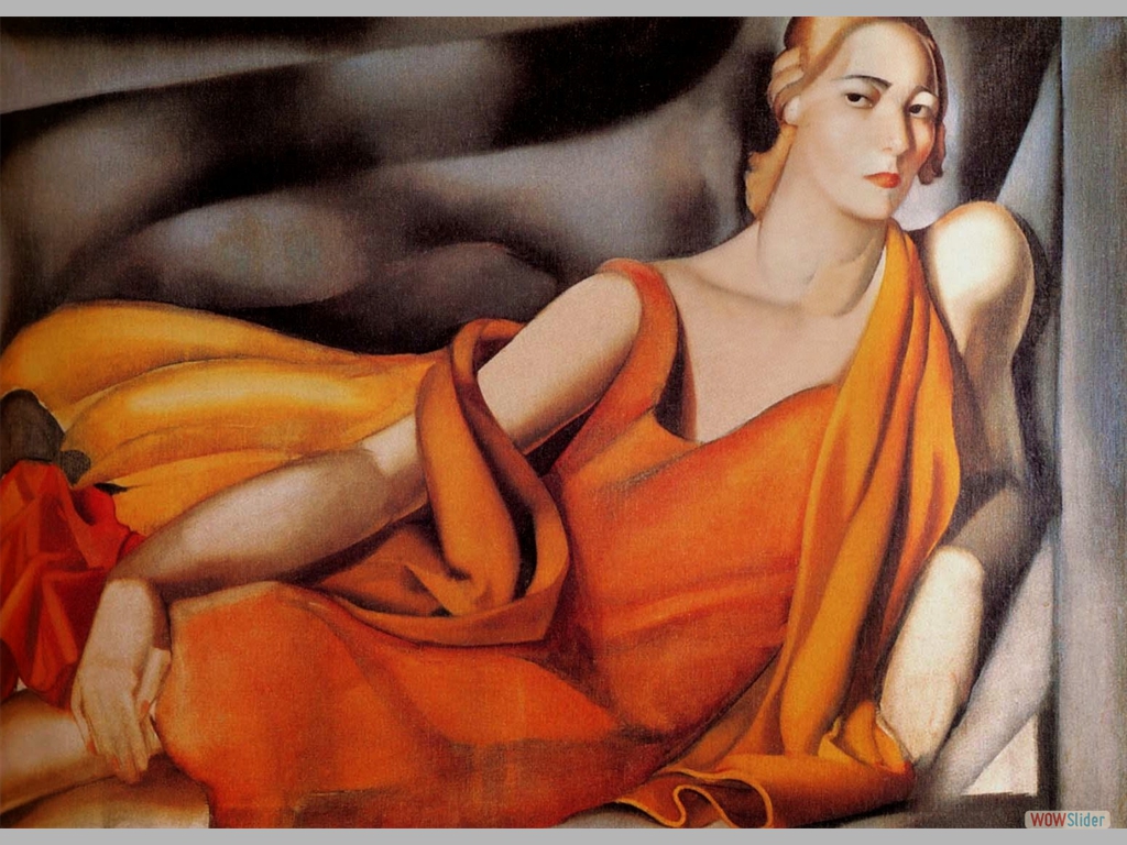 Tamara de Lempicka - Woman in a Yellow Dress