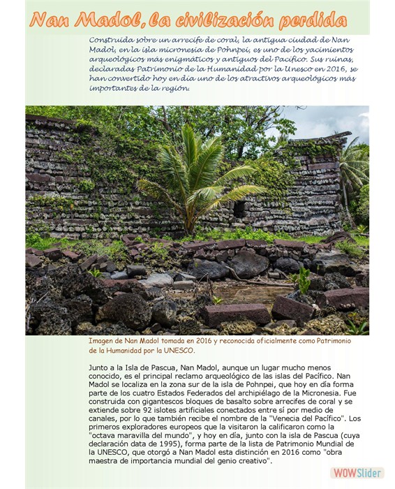 antigua ciudad de Nan Madol