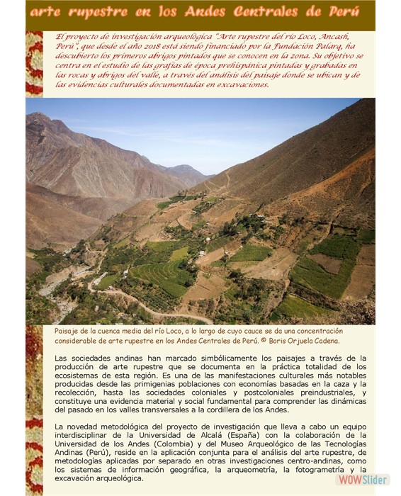 Arte rupestre en los Andes Central