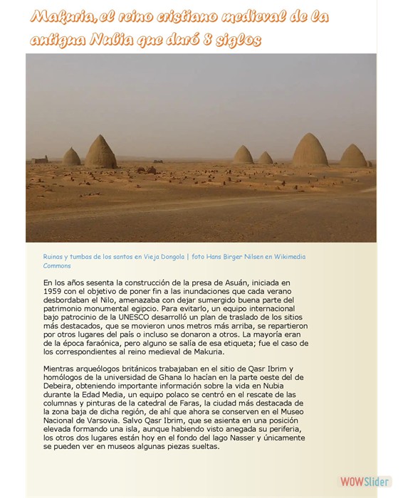 Makuria - antigua Nubia