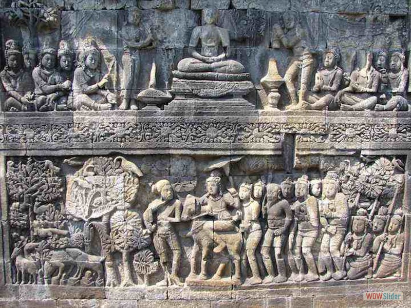borobudur - relieve de buda