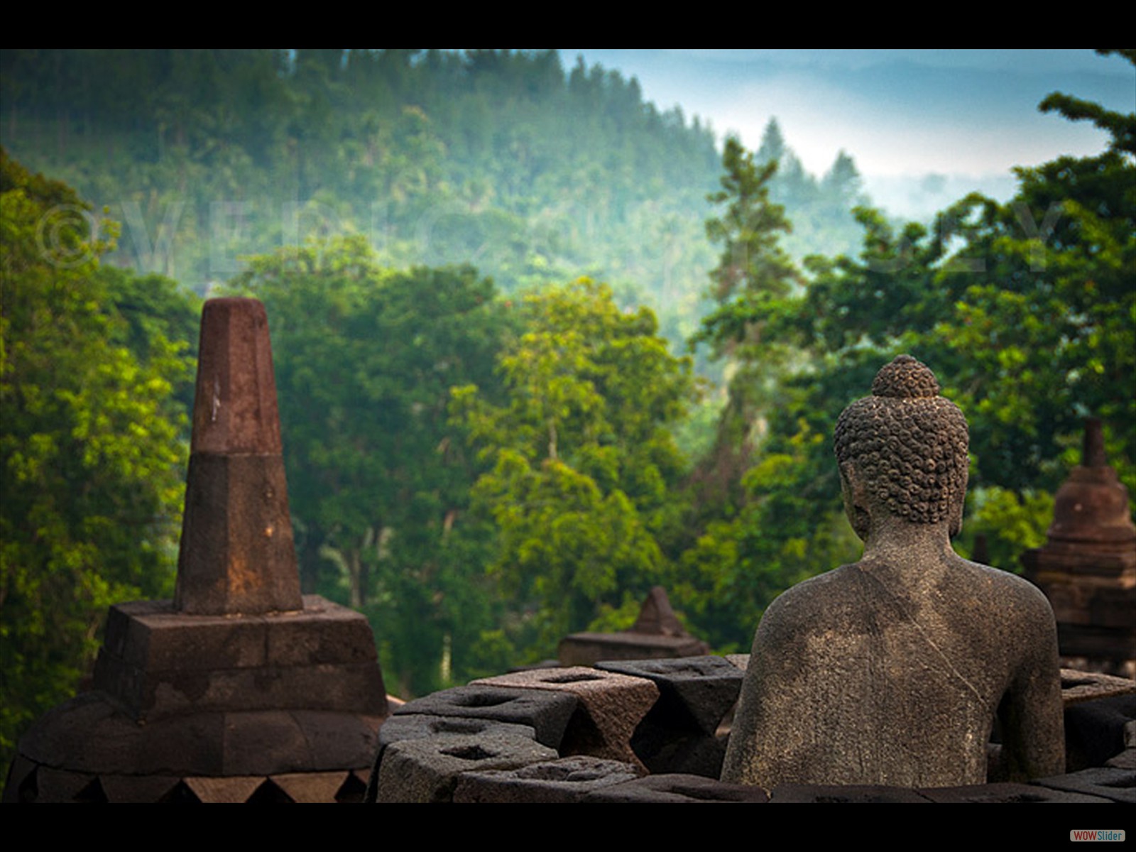 borobudur-vista estatua buda