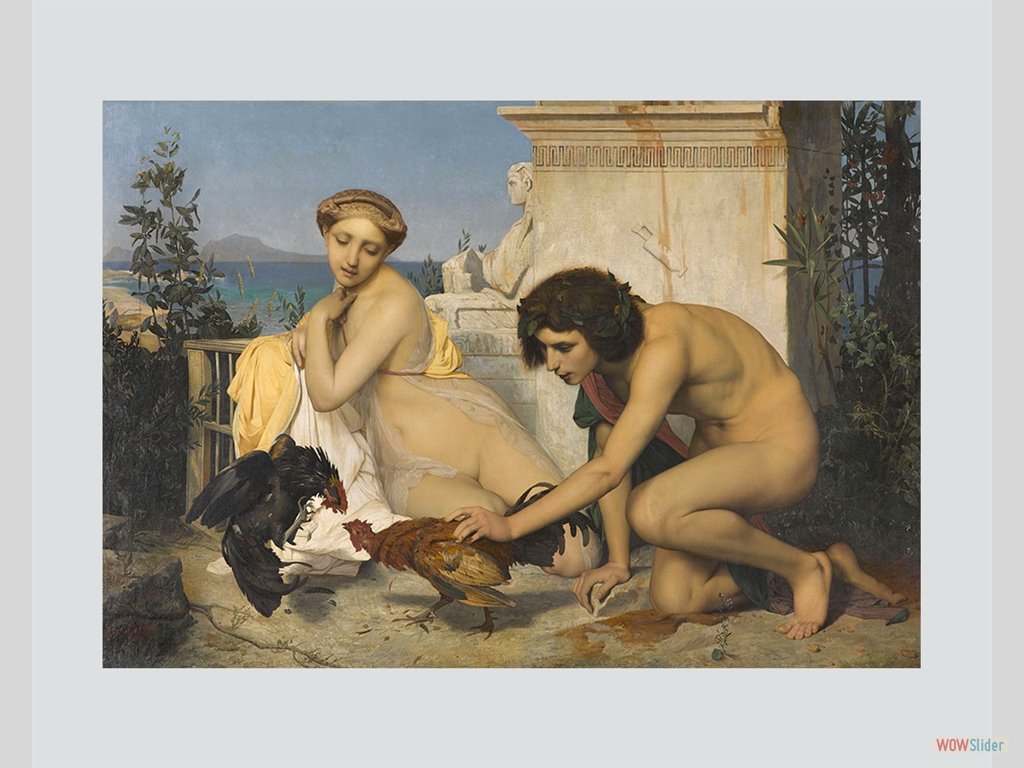 Ingres_pelea de gallos