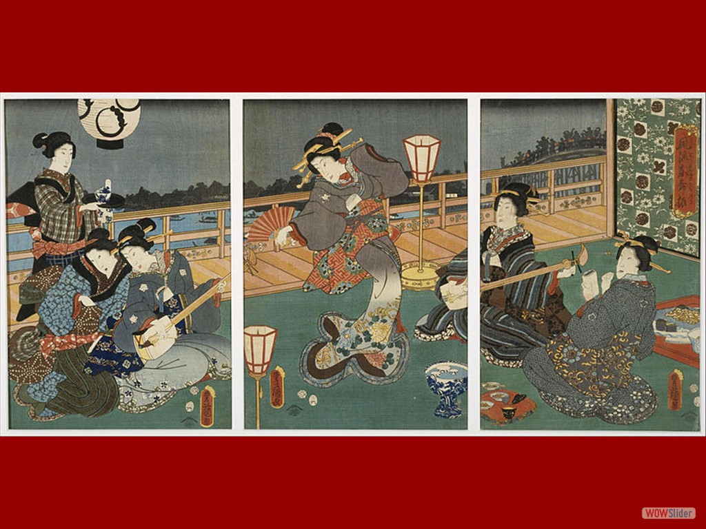 Entretenimiento-de-cortesanas.-Hacia-1837.-Utagawa-Kunisada