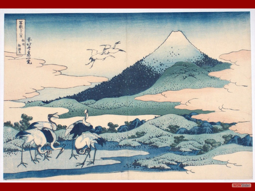 vistas del monte Fuji de Hokusai, 1831-1833