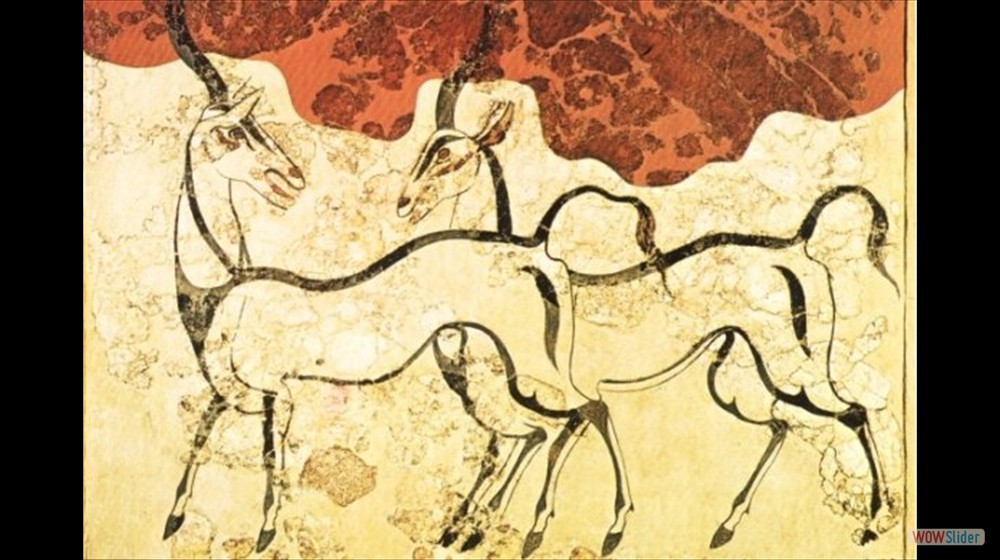 fresco de los antilopes - Akrotiri