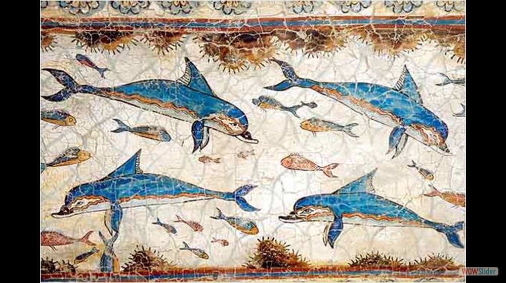 fresco de los delfines - Cnosos