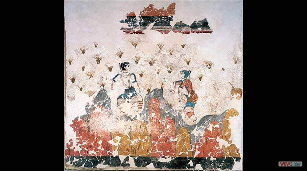 los recolectores de azafran - Akrotiri