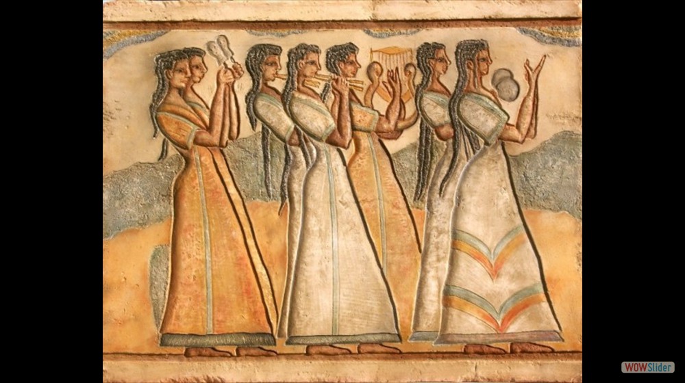 procesi�n de sacerdotisas - Cnosos