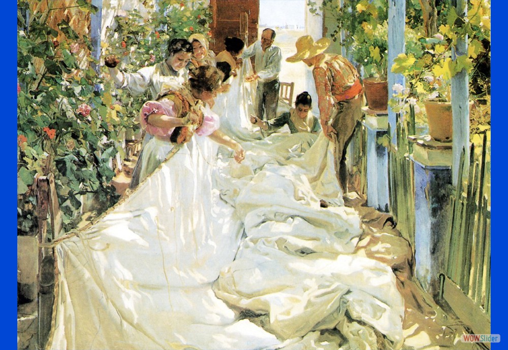 cosiendo la vela -sorolla
