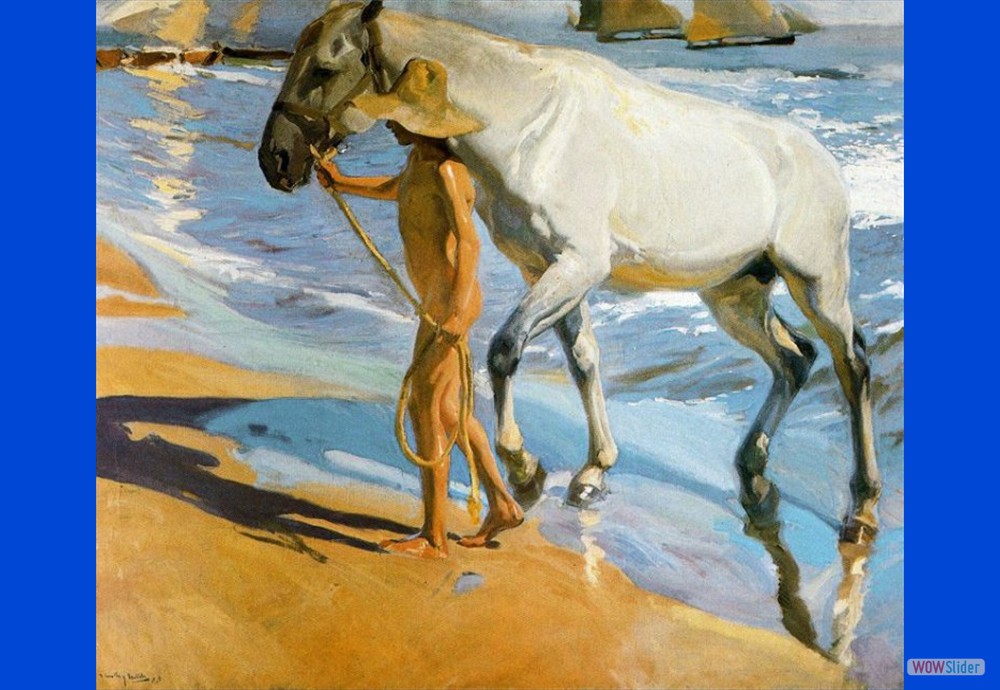 el baño del caballo - Sorolla